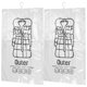 thumbnail image 1 of 2pcs Large Vacuum Clothes Storage Bags with Hanging Hook Reusable Compression Bags for Travel and Home Airtight Space Saving Pouches Protecting, 1 of 5
