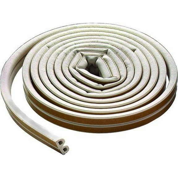 M-D Building Products All Climate D Profile Weather-Strip - 17 Ft, White