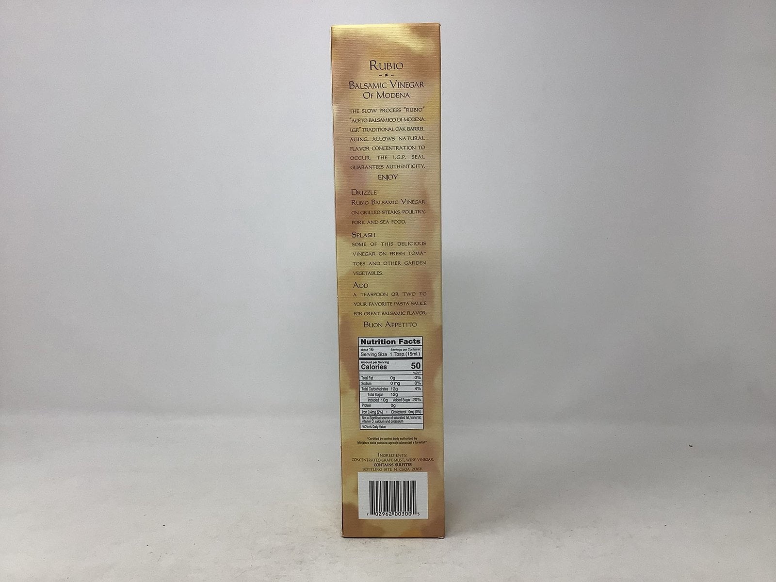 Rubio IGP 12-Year Aged Balsamic Vinegar of Modena 8.5oz