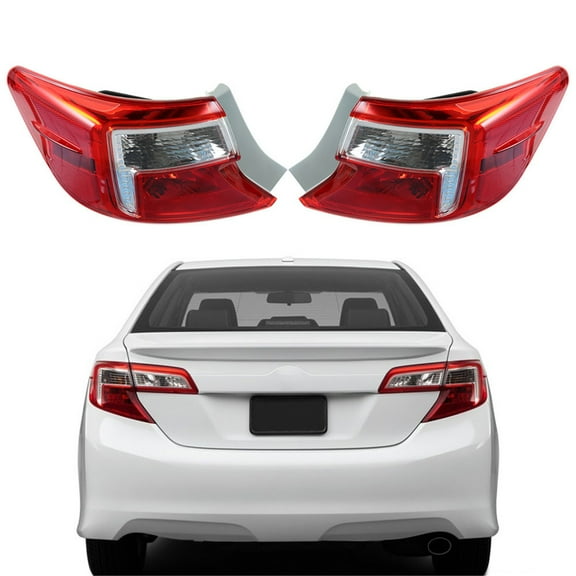 LABLT Halogen Tail Light Set for 2012-2014 Toyota Camry Outer Red Left   Right Side
