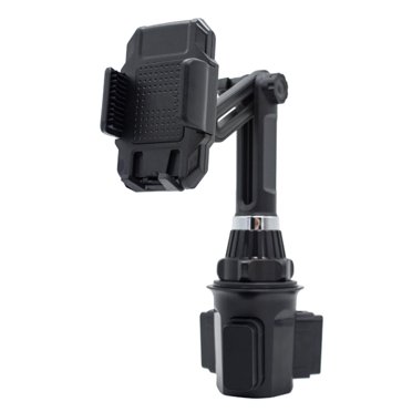 MaxWorks 50391 360 Degree Swivel Adjustable Cup Holder Phone Mount Compatible with iPhone 11 Pro/XS Max/XR / 8/7 Plus / 6S, Samsung Galaxy S10 / S9  / S8 Plus /