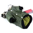 thumbnail image 4 of Winter Dog Clothes Large Puppy Dog Cute Warm Coat For Pet Faux Pockets Fur Trimmed Dog Hoodies Jacket Costume, 4 of 5