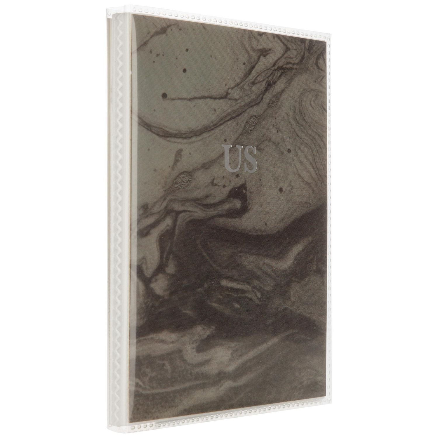 Pinnacle Frames and Accents Soft Brag "Us" Marble Photo Album, 12 Pages, 24 Photo Pockets