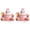 Pink*2, variant on Clearance Under $10 | Set of 3 Acrylic Pink Ghost Halloween Desktop Decoration with Pumpkin Bow