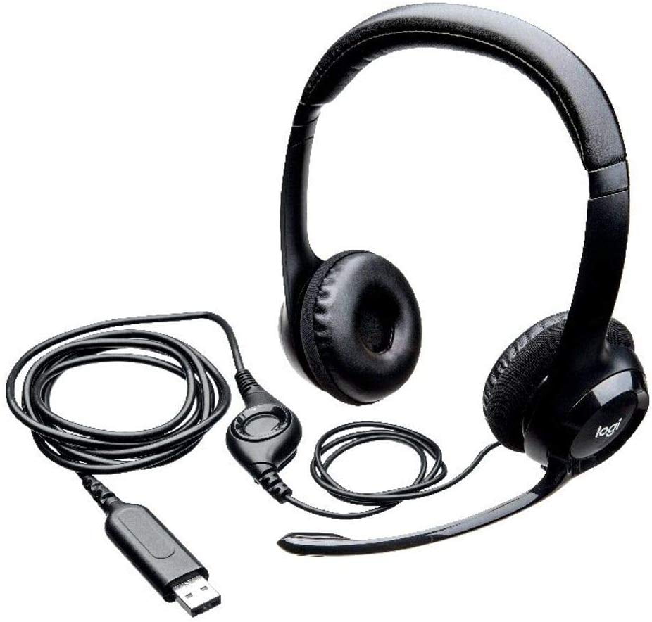 Logitech Wired Stereo Headset H111 H110 PC Gaming Compatible with Noise Cancelling Mic Bulk Packaging Walmart