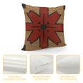 thumbnail image 4 of Nawypu  Indian Kilim Pillow Cover Jute Rug Cushion Cover Vintage Kilim Pillow Case  Authentic Cushion Case Wool Jute Cushion Cover Decorative Throw Pillows for Home Decor, 4 of 5