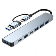 Multiport USB Hub 3.0, Multi USB Splitter 4 USB C, Port 3.0 2.0 Ports for PC Laptop Computer Hub