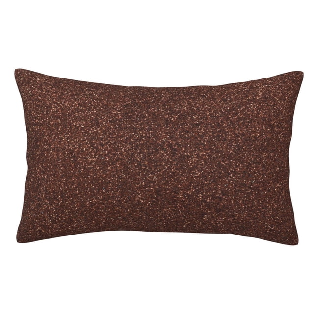Balery Dark Brown Glitter Funda de Cojín Estampada, Regalos para Mujeres, Regalos de Amor para Ella, Regalos para Novia o Esposa, Funda de Almohada-14"x20"