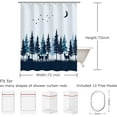 thumbnail image 4 of Cabin Shower Curtain, Rustic Shower Curtain, Farmhouse Bear Deer Shower Curtains, Lodge Wildlife Moose Shower Curtains with 12 Hooks Country Adventure Men Bathroom Curtain Sets 72W x 72H, 4 of 6