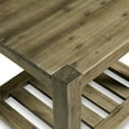 thumbnail image 4 of Cyon 28 Inch Side End Table Washed Gray and Brown Wood Open Shelf - Saltoro Sherpi, 4 of 5