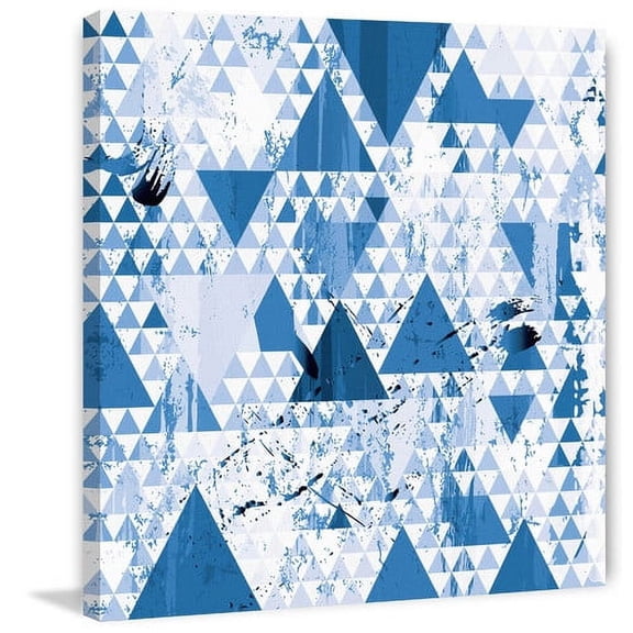 "Blue Diamonds" Painting Print on Wrapped Canvas