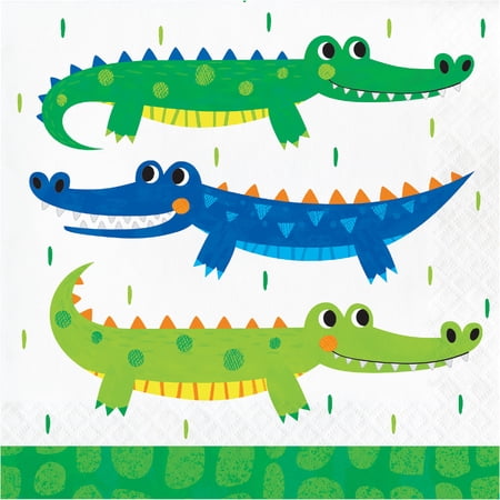 Alligator Birthday Party Napkins 48 Count