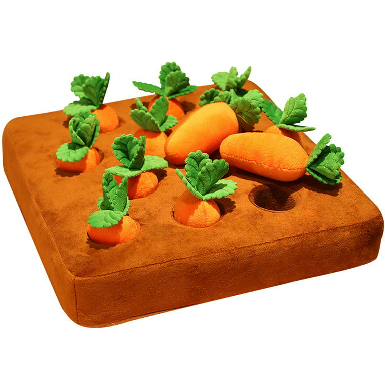 Carrot Plush Toy Dogs Sniff Mat Pet Feeder Interactive Dog Toys