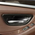 thumbnail image 4 of 8 Piezas de Fibra de Carbono Manija de la Puerta Interior Cubierta de la Tapa para Serie 5 F10 2011-2016, 4 of 5