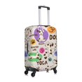 thumbnail image 3 of Disketp Dog Doing Yoga Elastic Travel Luggage Cover Travel Suitcase Protective Cover For Trunk Case Apply To 18''-32'' Suitcase Cover (Luggage not included)-Small, 3 of 9
