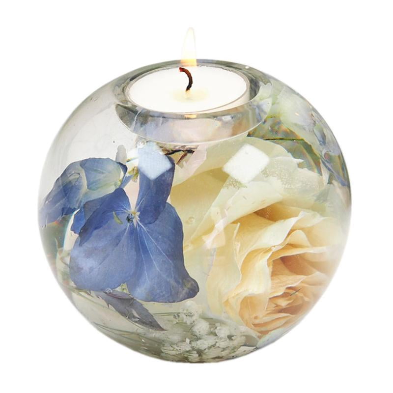 BQBQERT 3pcs Epoxy Resin Holder Mold Silicone Candlestick Hand
