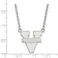 thumbnail image 2 of Sterling S. Rh-p LogoArt University of Virginia Large Pendant With Necklace; 18 inch; for Adults and Teens; for Women and Men, 2 of 2