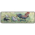 thumbnail image 5 of Dreamtimes Easter Rooster Chickens Hallway Runner Rug 2'x6' Kitchen Rug with Rubber Backing Rustic Farm Animal Non Slip Entryway Rug Runner Washable Soft Area Rug for Hallway Bedroom Kitchen Decor, 5 of 6
