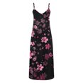 thumbnail image 4 of Puntoco Vestidos Mujer Moda Elegante Verano Casual Sólido V-Cuello Camis Vestido Largo Sin Mangas, 4 of 5