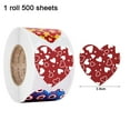 thumbnail image 2 of Valentine's Day Heart roll Stickers, 500 pcs Cute Colorful Heart Shaped Decor Stickers Heart Labels, 2 of 5