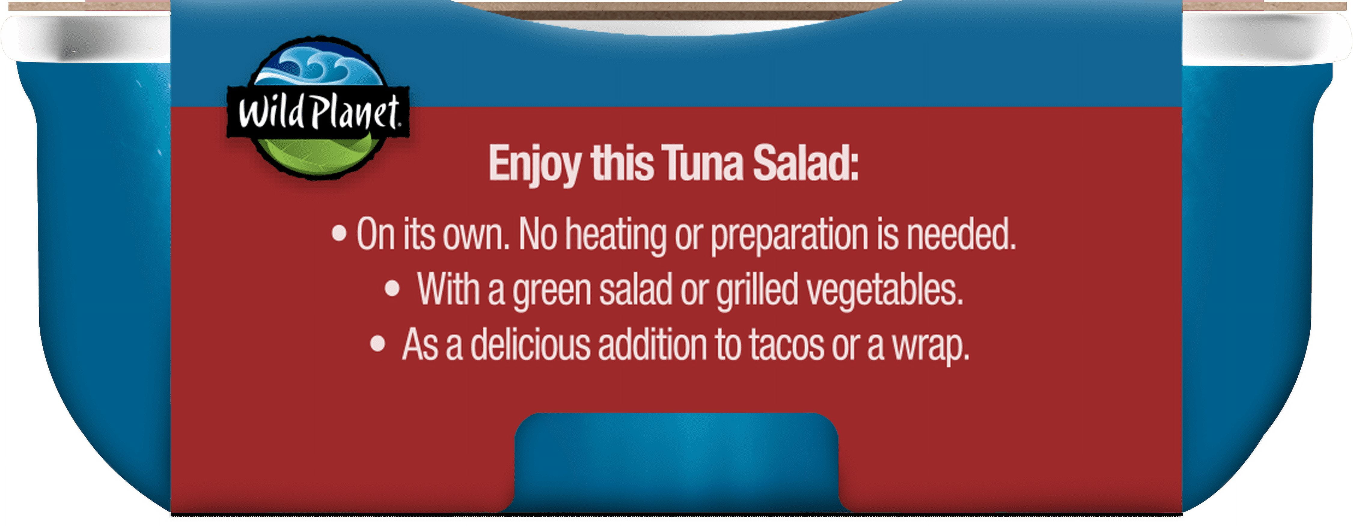(9 pack) Wild Planet Wild Caught Tuna & Red Bean Salad with Veggies, Ready to Eat, 5.6 oz Can