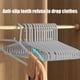 thumbnail image 3 of 20 perchas antideslizantes resistentes que ahorran espacio para el hogar, con hombros metálicos rodantes, duraderas, ligeras, para dormitorio, plegables, con marco de metal, para oficina., 3 of 4