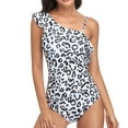 thumbnail image 2 of Trajes De Baño De Un Hombro Para Mujer, Traje De Baño Con Volantes Para Mujer Elegante Para Fiesta En La Piscina, 2 of 6