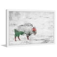 thumbnail image 2 of "Snow Buffalo" Framed Painting Print, 2 of 6