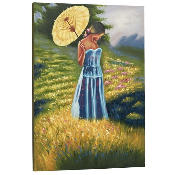 Sunday Stroll Canvas Art Multi Pastel