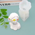 thumbnail image 2 of Silicone Mold DIY Heat Resistant Useful 3D Girl Shaped Chocolate Mold, 2 of 4