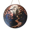 thumbnail image 1 of Carbon fiber Decoración de Halloween mejorada, letrero de madera colgante, decoraciones de techo de Halloween, 1 of 4