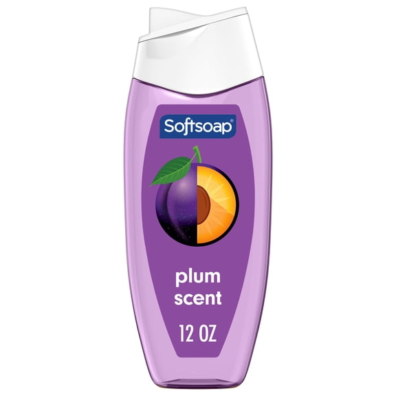Softsoap Moisturizing Body Wash, pH Balanced, Plum Scent, 12 fl oz