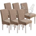 thumbnail image 2 of Housses de Chaises de Salle à Manger Imperméables, Housses de Chaises pour Salle à Manger, Housses Extensibles pour Chaises Parsons, Housse de Chaise Amovible et Lavable pour Salle à Manger et Cuisine, Protège-Chaise, 2 of 9