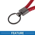 thumbnail image 3 of Llavero para automóvil Unique Bargains Llavero universal con anillo para llaves de control remoto para el hogar para mujeres de cuero aleación de zinc rojo 2 Pcs, 3 of 6