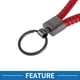 thumbnail image 3 of Llavero para automóvil Unique Bargains Llavero universal con anillo para llaves de control remoto para el hogar para mujeres de cuero aleación de zinc rojo 2 Pcs, 3 of 6