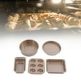 thumbnail image 4 of Bakeware Set, Carbon Steel Bakeware Kit  For Kitchen For Baker For Home Gold, 4 of 8