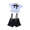 thumbnail image 1 of Ropa de muñeca BJD, ropa de cosplay, accesorios de fotografía de coordinación de flexibilidad, haz tu propio disfraz de muñeca para muñecas Ob11 1/12 traje azul, 1 of 10