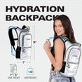 thumbnail image 3 of Sojourner Hydration Pack, Hydration Backpack - Water Backpack with 2l Hydration Bladder, Festival Essential - Rave Hydration Pack Hydropack Hydro for Hiking, Running, Biking, Festival Gear, 3 of 5