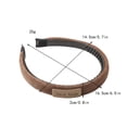 thumbnail image 2 of Thick Headband Non Slip Teeth Hair Hoop Padded Headbands Sponge Headdress Vintage Photo Prop Retro Solid Color Hairband, 2 of 21
