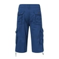 thumbnail image 6 of WERYOUNG Mens Spring Summer Comfortable Casual Thin Cargo Knee Length Shorts Classic Trunks, Blue, XS, 6 of 9