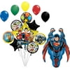 Justice League Birthday Party Supplies 14 pc Balloon Bouquet Decorations