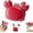 red, variant on Crab Multifunctional Bottle Opener, Crab-Shaped 4-in-1 Multi Tool Opener, Fridge Magnet Scissors Bottle Opener Box Cutter, Magnetic Fridge Magnet Multi Tool for Home Office Decor