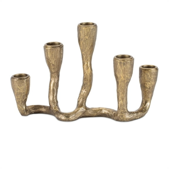 Melrose 5-Abstract Shape Taper Candle Holders - 13" - Set of 4