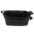 thumbnail image 4 of Bolsa colgante para cochecito de bebé, multiusos, de gran capacidad, elegante y ligera, para viajes al aire libre y camping, color negro., 4 of 14