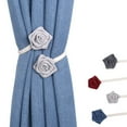 thumbnail image 2 of Flexible Rope Curtain Clip Floral Twist Tiebacks Window Drapery Accessories, 2 of 15