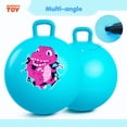thumbnail image 5 of PLAYZAP Hopper Ball, Bouncy Ball with Handle for Kids, 18-inch Hippity Hoppity Hop Bounce Ball Toys, Sit and Bouncing Ball with Pump, Boys Girls Jumping Hopping Ball Gifts - Blue Dinosaur, 5 of 7