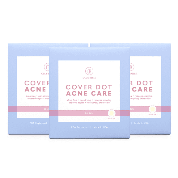 Cover Dot Acne Care (108 dots) Skin Blemish Treatment with Hydrocolloid | Oil and Pimple Absorbing | Latex-Free