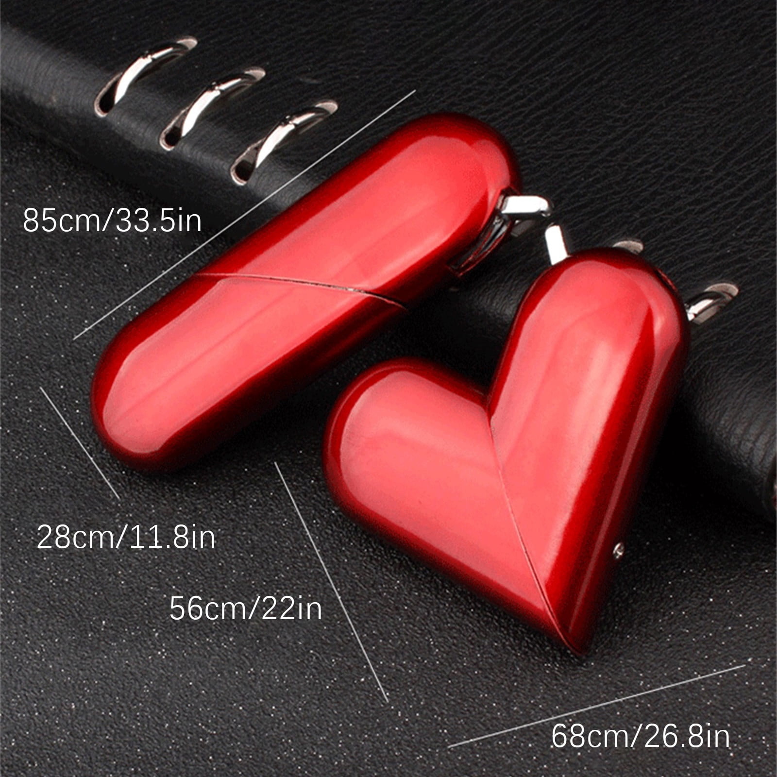 Giunmcul Valentines Day Couple Heart Shaped Metal Lighter Open Flame  Electronic Refillable Romantic Gift For Proposal Anniversaries Birthdays