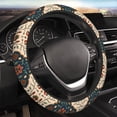 thumbnail image 5 of XMXT Vintage Flower Design Steering Wheel Cover, Elastic Non-Slip Universal Fit Car Decor Accessories Protector for Auto SUV Trucks, 5 of 8