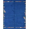 thumbnail image 1 of Ahgly Company Indoor Rectangle Abstract Ocean Blue Abstract Area Rugs, 7' x 10', 1 of 6